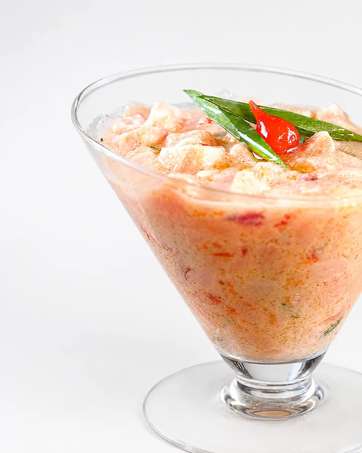 Ceviche de peixe branco