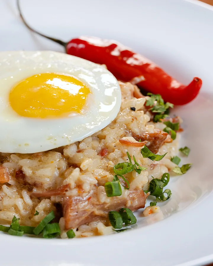 Risoto de carne de lata